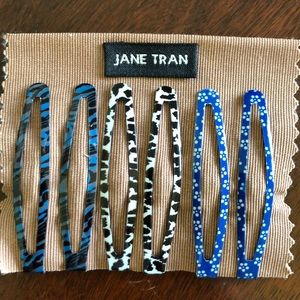 Brand New Jane Tran Metal Hair Barrettes